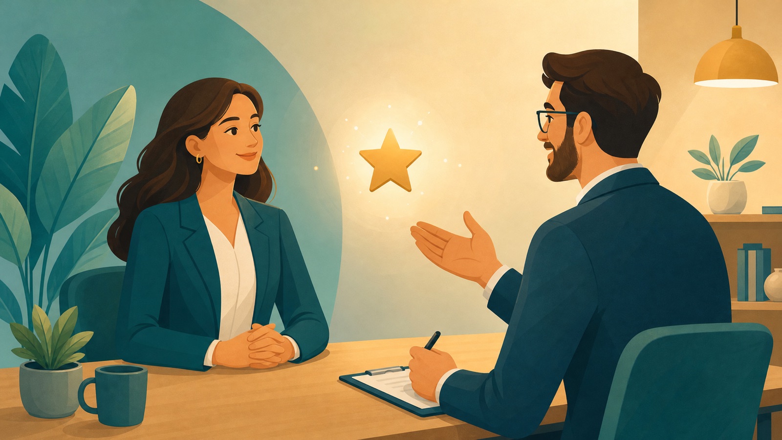 Candidate answering why should we hire you in a job interview